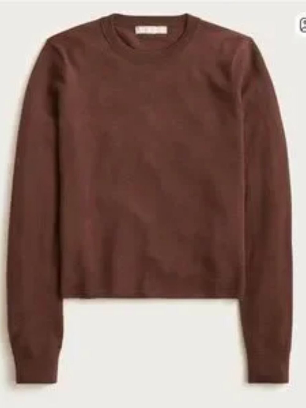 J.Crew Carolyn Fitted Crewneck Sweater in Brown